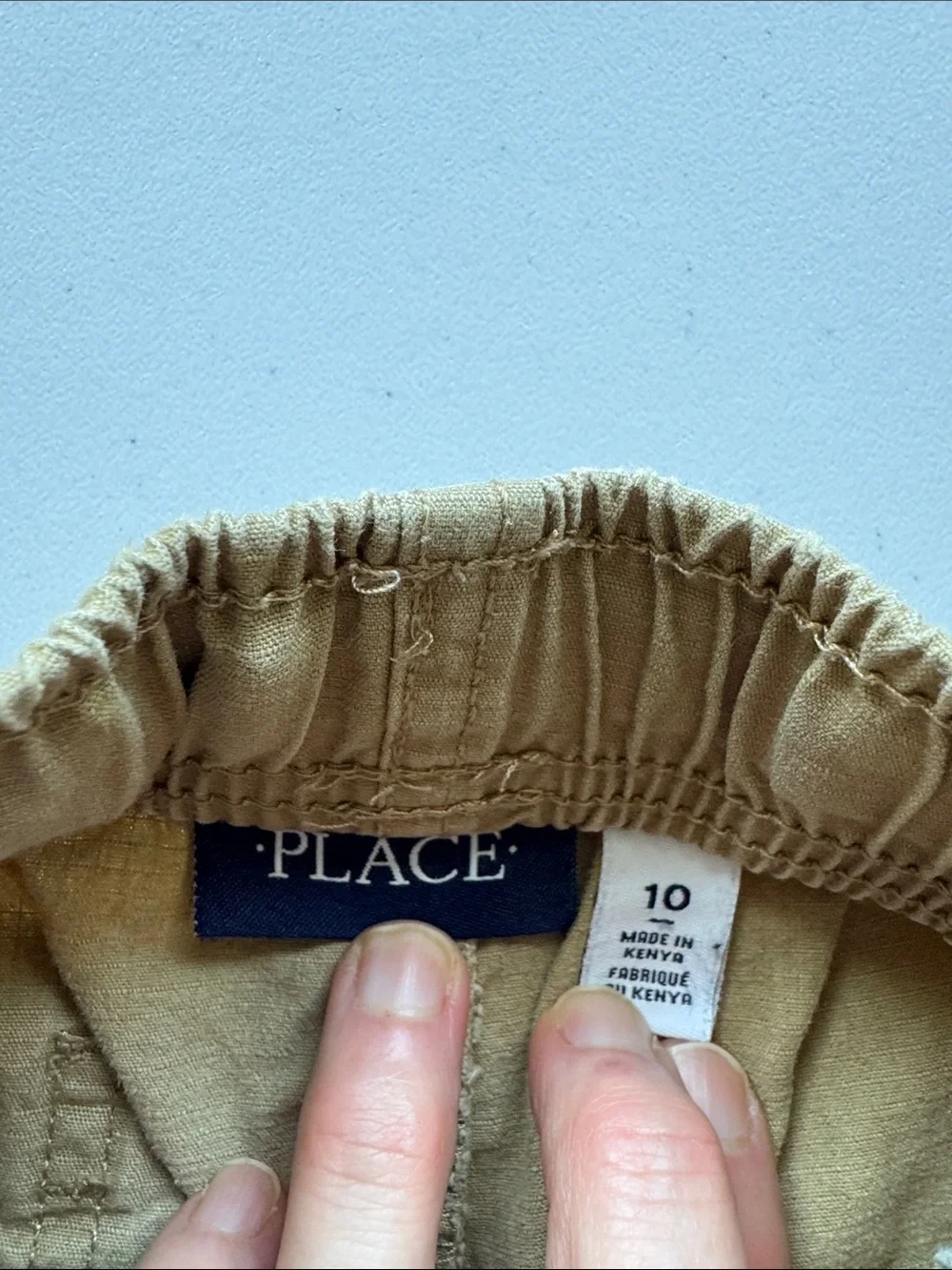 The Children's Place Khaki Cargo Pull-On Shorts